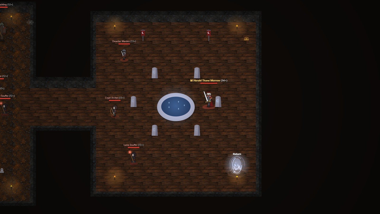 Crypt of the First Return: Herald Thane Morrow by the Well
