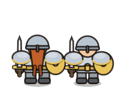 Dwarf guardians, male and female