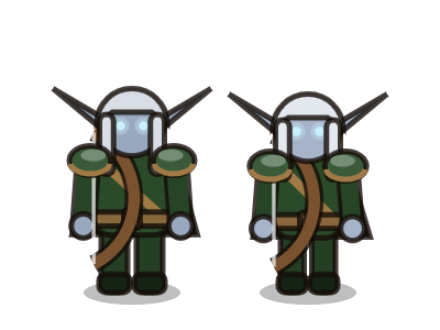 Moon elf hunters, male and female