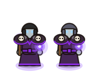 Returned warlocks, male and female