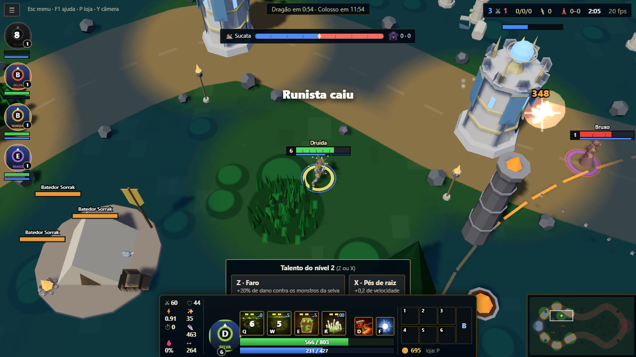 Brush and ambushes